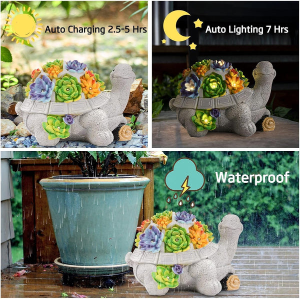 Solar Tortoise Garden Light